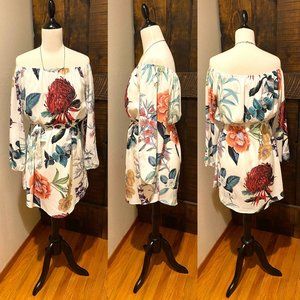 Botanical Off The Shoulder Dress